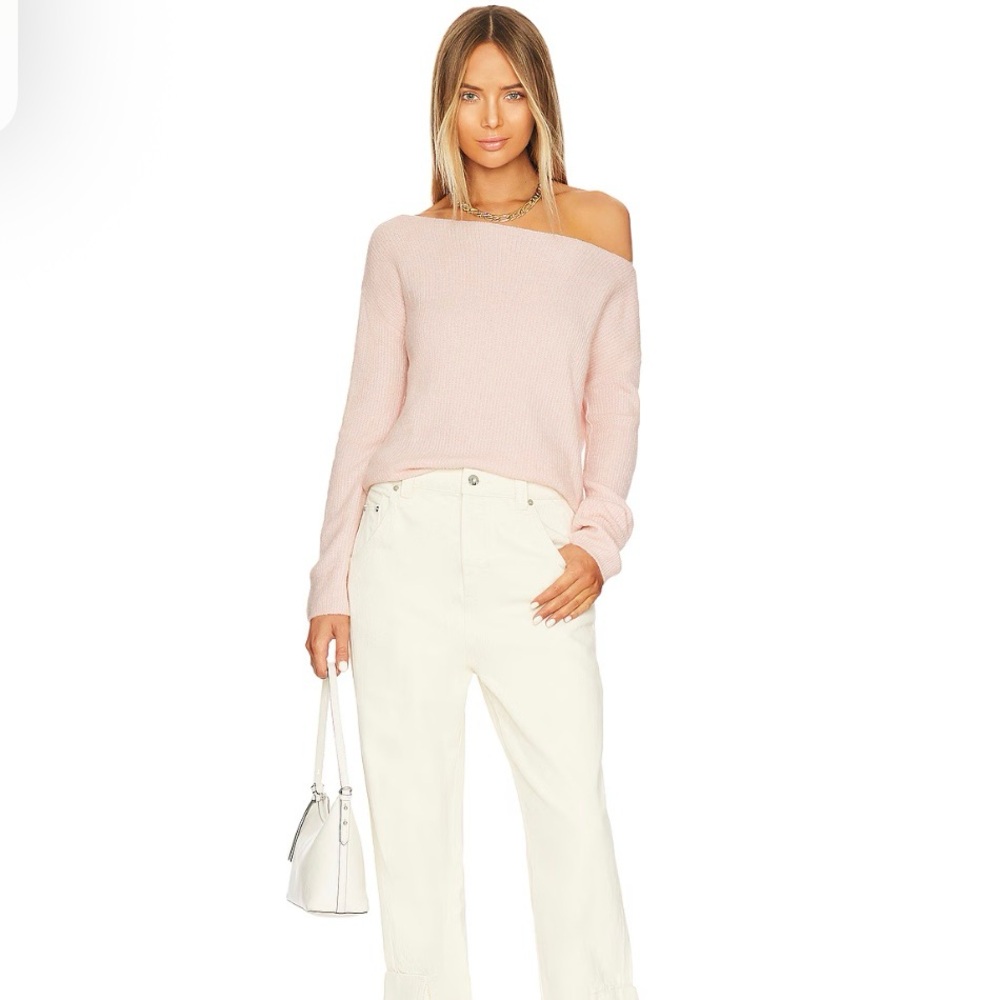 Treasure & Bond off the Shoulder Sweater Nordstrom Woman’s Size L  Pink Smoke